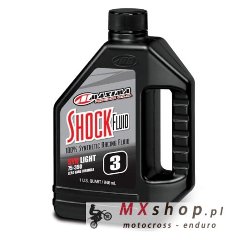MAXIMA RACING OILS OLEJ DO CENTRALNEGO AMORTYZATORA SYNTHETIC RACING SHOCK FLUID LIGHT 3WT 946 ML (1 LITR) (12) (AKC)