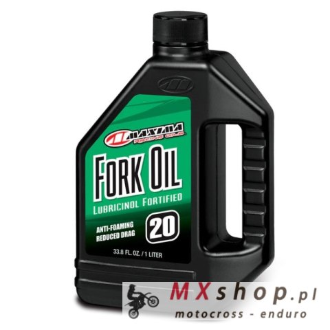 MAXIMA RACING OILS OLEJ DO TELESKOPÓW / AMORTYZATORÓW / ZAWIESZENIA FORK OIL STANDARD HYDRAULIC 20WT. 1 LITR (12) (AKC)