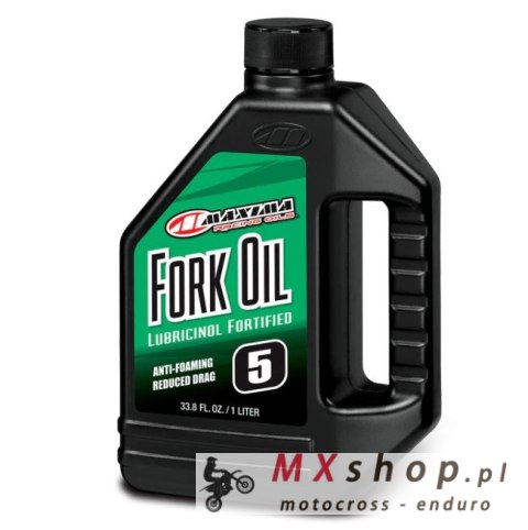 MAXIMA RACING OILS OLEJ DO TELESKOPÓW / AMORTYZATORÓW / ZAWIESZENIA FORK OIL STANDARD HYDRAULIC 5WT. 1 LITR (12) (AKC)
