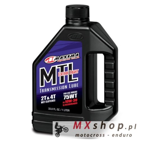 MAXIMA RACING OILS OLEJ PRZEKŁADNIOWY MTL-XL 2-CYCLE TRANSMISSION 75WT. 1 LITR (12) (AKC)