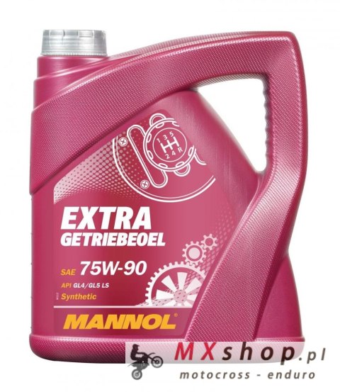 MANNOL EXTRA GETRIEBEOEL 75W90 API GL4/GL5 LS- OLEJ PRZEKŁADNIOWY SYNTETYCZNY 4L (75W-90)