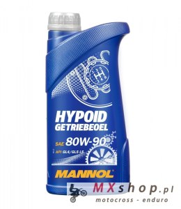 MANNOL HYPOID GETRIEBEOEL 80W90 API GL4/GL5 LS - OLEJ PRZEKŁADNIOWY MINERALNY 1L (80W-90)