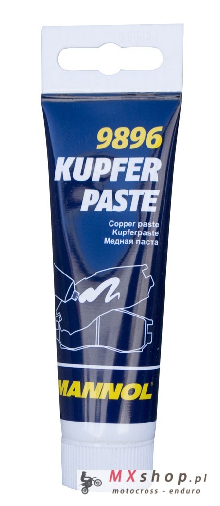 MANNOL KUPFER PASTE CLEANER 50G PASTA MIEDZIANA (SMAR MIEDZIANY) (+1100 ST.C) TUBKA (NIE DO ŁOŻYSK) (9896) (24)