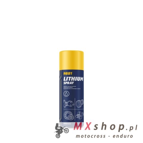 MANNOL LITHIUM SPRAY SMAR LITOWY W SPRAYU 400 ML (9881) (12)