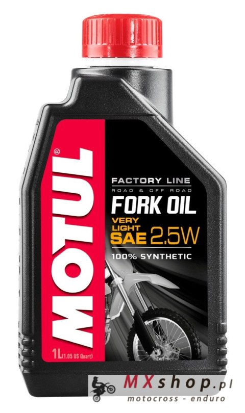MOTUL OLEJ DO TELESKOPÓW / AMORTYZATORÓW / ZAWIESZENIA FORK OIL FACTORY LINE 2,5W VERY LIGHT 1L