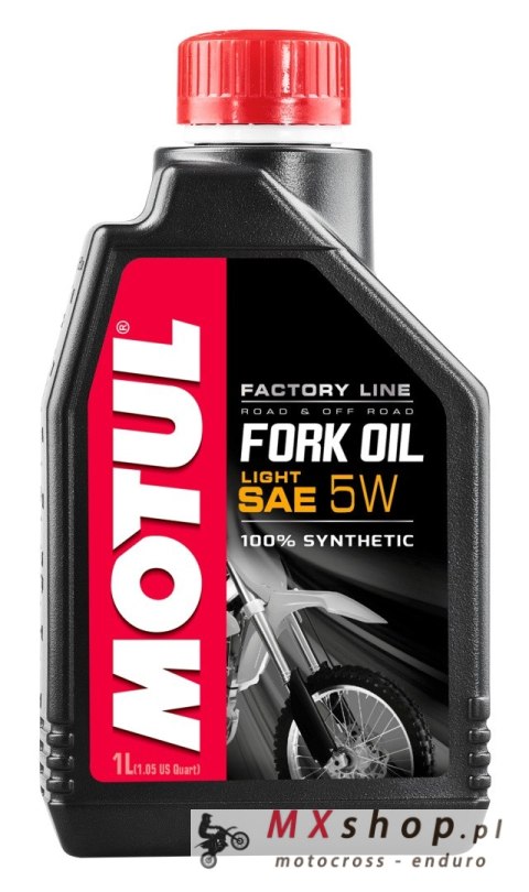 MOTUL OLEJ DO TELESKOPÓW / AMORTYZATORÓW / ZAWIESZENIA FORK OIL FACTORY LINE 5W LIGHT 1L