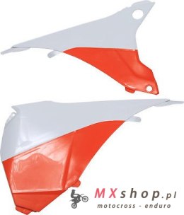 POLISPORT OSŁONY FILTRA POWIETRZA KTM 125/500 EXC/EXCF 14-16 KOLOR BIAŁY/POMARAŃCZOWY
