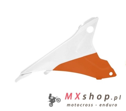 RACETECH (RTECH) OSŁONA FILTRA POWIETRZA PRAWA KTM EXC/EXCF 125-500 '14-16 KOLOR OEM 2015 POMARAŃCZOWY/BIAŁY (KT04054999WRT) - W