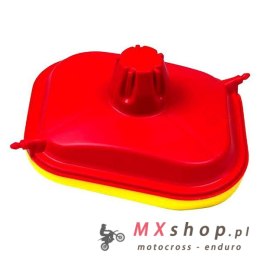 RACETECH (RTECH) POKRYWA FILTRA POWIETRZA (DO MYCIA MOTOCYKLA) KTM SX 85 '18-'19, HUSQVARNA TC 85 '18-'19 KOLOR CZERWONO ŻÓŁTY