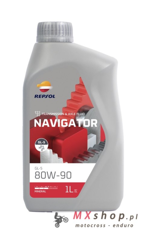 REPSOL OLEJ PRZEKŁADNIOWY NAVIGATOR API GL-5 80W90 1L (12) (ZASTĘPUJE RP023R51)