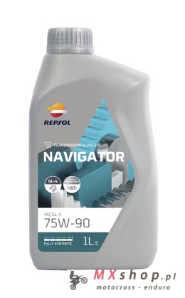 REPSOL OLEJ PRZEKŁADNIOWY NAVIGATOR HQ GL-4 75W90 1L SYNTETYCZNY (12) - ZASTĘPUJE RP024L51