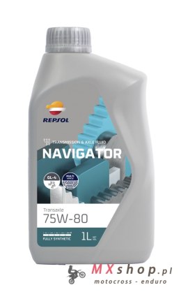 REPSOL OLEJ PRZEKŁADNIOWY NAVIGATOR TRANSAXLE 75W80 1L SYNTETYCZNY (12) - ZASTĘPUJE RP024D51