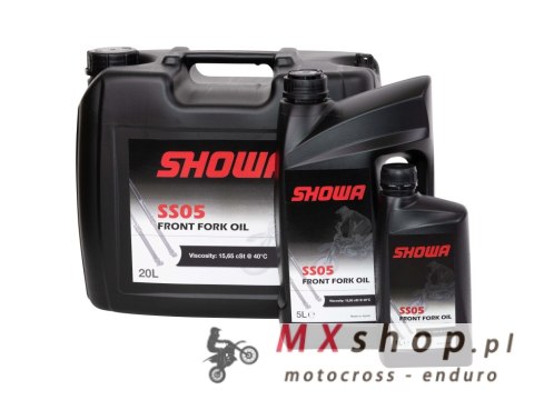 SHOWA OLEJ DO TELESKOPÓW / AMORTYZATORÓW / ZAWIESZENIA FRONT FORK OIL SS05 5W (15,65 cSt) 5L (3) (AKC)
