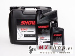 SHOWA OLEJ DO TELESKOPÓW / AMORTYZATORÓW / ZAWIESZENIA FRONT FORK OIL SS47 10W 5L (34,88 cSt) (3) (AKC)