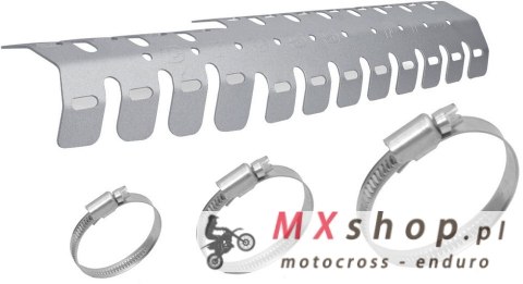 CROSSPRO OSŁONA DYFUZORA 2T ALUMINIOWA MODEL (EVO) 'ICE MATT' KOLOR SREBRNY