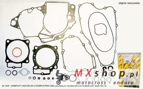 PROX KOMPLET USZCZELEK Z KOMPLETEM USZCZELNIACZY SILNIKOWYCH HONDA CRF 450R '09-'16