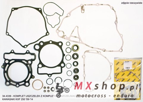 PROX KOMPLET USZCZELEK Z KOMPLETEM USZCZELNIACZY SILNIKOWYCH KAWASAKI KXF 250 '09-'16