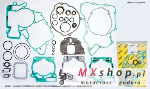 PROX KOMPLET USZCZELEK Z KOMPLETEM USZCZELNIACZY SILNIKOWYCH KTM SX 125 '07-'15