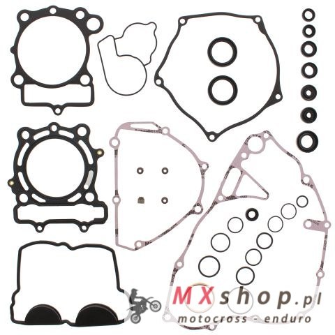 WINDEROSA (VERTEX) KOMPLET USZCZELEK KAWASAKI KXF 250 '09-'16 (Z USZCZELNIACZAMI SILNIKOWYMI) (KX250F)