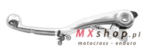 ART (VICMA) DŹWIGNIA SPRZĘGŁA KTM 125/250 2T HUSQVARNA 125/250/300 TE/TXi/TX KUTA, KOLOR SREBRNY (DSKT05SV) (POMPA MAGURA) (7526