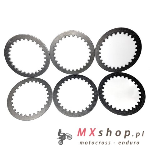 BRONCO PRZEKŁADKI TARCZ SPRZĘGŁOWYCH YAMAHA YFM350 RAPTOR 04-12, YFM350 BIGBEAR/WARRIOR 87-04, SUZUKI SV650 03-05 (6 SZT.) (PS00