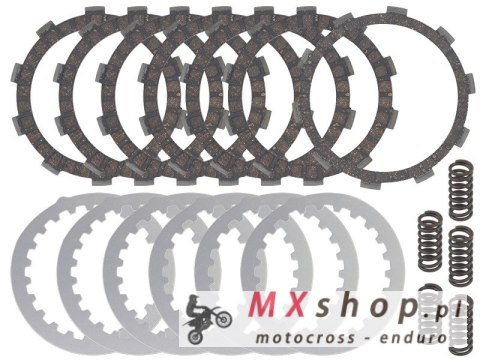 BRONCO TARCZE, PRZEKŁADKI I SPRĘŻYNY SPRZĘGŁOWE (KOMPLET) YAMAHA DT125R/RE/X 88-07,TDR125 93-03,TZR125R 93-95 (EBS2313) (EBS042)