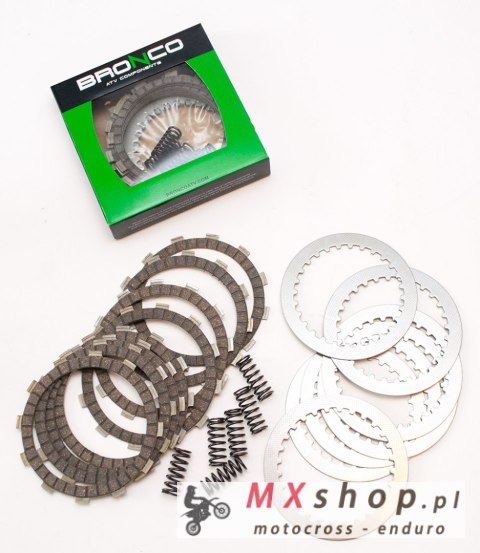 BRONCO TARCZE, PRZEKŁADKI I SPRĘŻYNY SPRZĘGŁOWE (KOMPLET) YAMAHA YFZ 450 04-07, YFM 700 RAPTOR 06-07 (EBS2364) (EBS017)