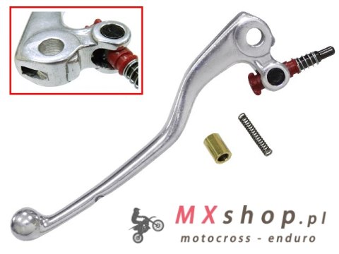 PSYCHIC DŹWIGNIA SPRZĘGŁA KTM SX/EXC '04-'07 SWM 300 /500 ZE SPRĘŻYNKĄ I ŚRUBĄ REGULACYJNĄ (DŁUGA) (DSKT03SND)(DŁUGOŚĆ 153 MM)