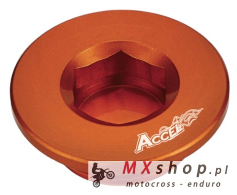ACCEL KOREK INSPEKCYJNY POKRYWY ZAPŁONU KTM SXF250/350/450/505 '07-'13 KOLOR POMARAŃCZOWY