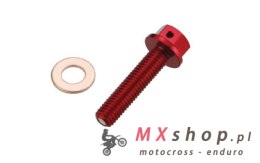 ACCEL KOREK SPUSTOWY OLEJU HONDA CRF 150 R '07-'16 ( Z MAGNESEM) KOLOR CZERWONY (MDP-01RD) - PROMOCJA