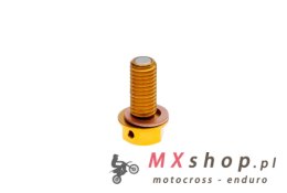 ACCEL KOREK SPUSTOWY OLEJU KAWASAKI KXF 450 '06-'15 KOLOR ZŁOTY (MDP-03G)