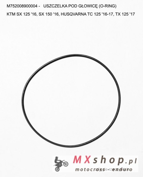 ATHENA USZCZELKA POD GŁOWICĘ ( GŁOWICY ) (O-RING) KTM SX 125 '16-'24, SX 150 '16-'22, HUSQVARNA TC 125 '16-24, TX 125 '17-'19, T