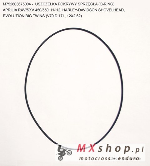 ATHENA USZCZELKA POKRYWY SPRZĘGŁA APRILIA RXV/SXV 450/550 '11-'12, HARLEY-DAVIDSON SHOVELHEAD, EVOLUTION BIG TWINS (V70 D.171, 1