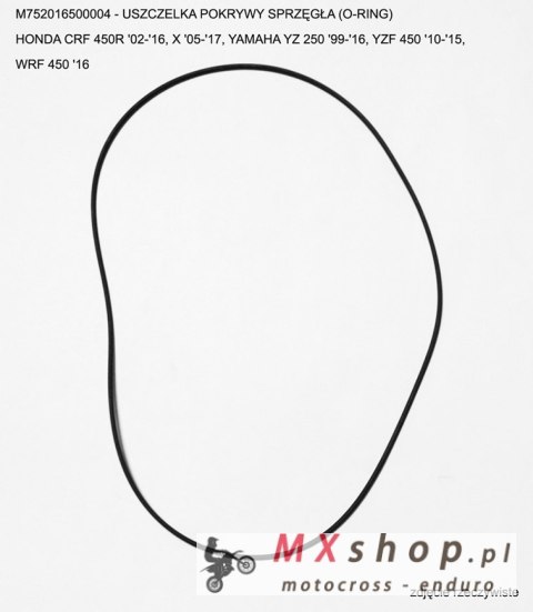 ATHENA USZCZELKA POKRYWY SPRZĘGŁA HONDA CRF 450R '02-'16, X '05-'17, YAMAHA YZ 250 '99-'18, YZF 450 '10-'18, WR 450F 16-18 (O-RI