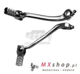 M.C. DŹWIGNIA ZMIANY BIEGÓW HONDA CRF 450X 05-16 (ALUMINIOWA) KOLOR SREBRNY, KOŃCÓWKA STALOWA