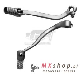 M.C. DŹWIGNIA ZMIANY BIEGÓW KAWASAKI KXF 250 06-08 (ALUMINIOWA) KOLOR SREBRNY, KOŃCÓWKA STALOWA
