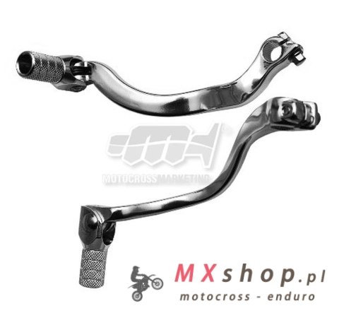 M.C. DŹWIGNIA ZMIANY BIEGÓW SUZUKI RM 125 '01-'12 (ALUMINIOWA) KOLOR SREBRNY, KOŃCÓWKA STALOWA