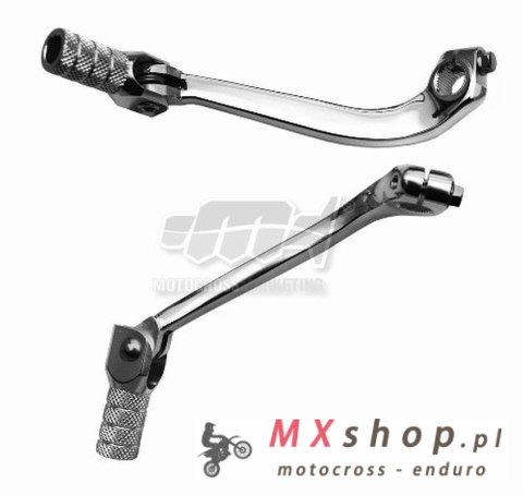 M.C. DŹWIGNIA ZMIANY BIEGÓW SUZUKI RMZ 250 '07-'25 (ALUMINIOWA) (KUTA) KOLOR SREBRNY, KOŃCÓWKA ALUMINIOWA