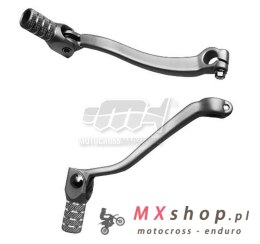 M.C. DŹWIGNIA ZMIANY BIEGÓW SUZUKI RMZ 450 '05-'07 (ALUMINIOWA) (KUTA) KOLOR SREBRNY, KOŃCÓWKA ALUMINIOWA