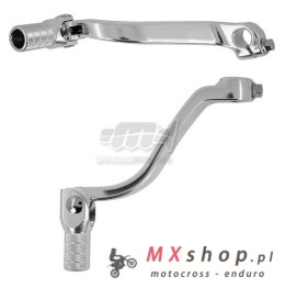 M.C. DŹWIGNIA ZMIANY BIEGÓW SUZUKI RMZ450 '08-'25 (ALUMINIOWA) KOLOR SREBRNY, KOŃCÓWKA STALOWA