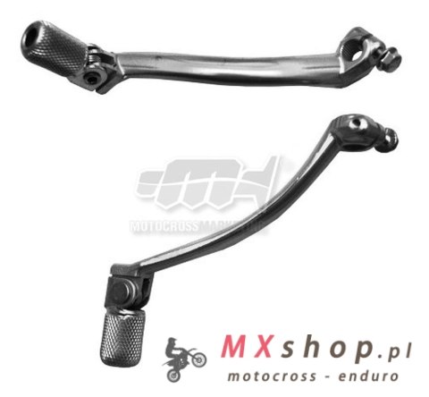 M.C. DŹWIGNIA ZMIANY BIEGÓW YAMAHA YZF 250 '06-'13,WR 250F '07-'14, WR450F '07-'15 (ALUMINIOWA) KOLOR SREBRNY, KOŃCÓWKA ALUMINIO