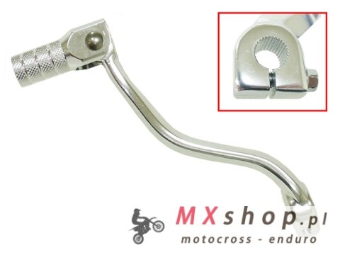 PSYCHIC DŹWIGNIA ZMIANY BIEGÓW KAWASAKI KX 60 '83-03, 80/85 '83-23, 112 '22-23, 250 '83-86, 500 87-93 ALUMINIOWA KOLOR SREBRNY -