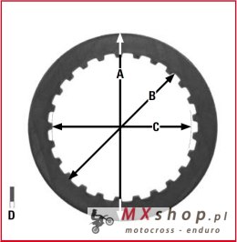 TRW ZF PRZEKŁADKI TARCZ SPRZĘGŁOWYCH HONDA VT 125 99-09, XL 125 V VARADERO 01-13, XR / XL 250 81-83,
