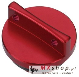 ACCEL KOREK WLEWU OLEJU HONDA CRF 250R/X`04-18, CRF 450R/X`05-18 KOLOR CZERWONY (GWINT M20X2,5)