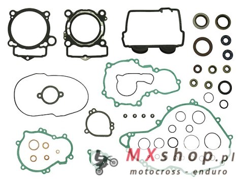 NAMURA KOMPLET USZCZELEK KTM SXF 250 ('13-'15), EXCF 250`14-'16 (Z USZCZELKĄ POKRYWY ZAWOROWEJ + KPL. USZCZELNIACZY)