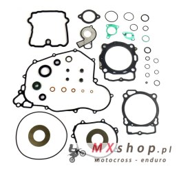 ATHENA KOMPLET USZCZELEK KTM EXCF 450/500 '17-'18, HUSQVARNA FE 450/501 '17-'18 (Z USZCZELKĄ POKRYWY ZAWOROWEJ I USZCZELNIACZAMI