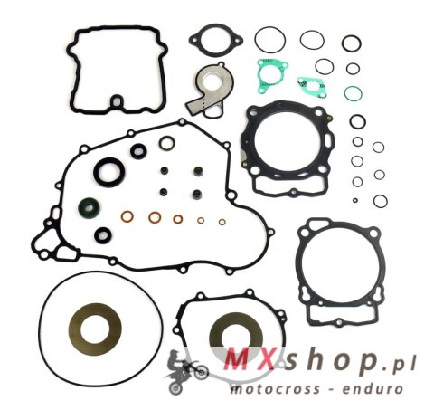 ATHENA KOMPLET USZCZELEK KTM EXCF 450/500 '17-'18, HUSQVARNA FE 450/501 '17-'18 (Z USZCZELKĄ POKRYWY ZAWOROWEJ I USZCZELNIACZAMI