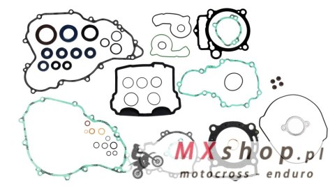 ATHENA KOMPLET USZCZELEK KTM SXF 350 '13-'15, EXCF 350 '14-'16 (Z USZCZELNIACZAMI SILNIKOWYMI)