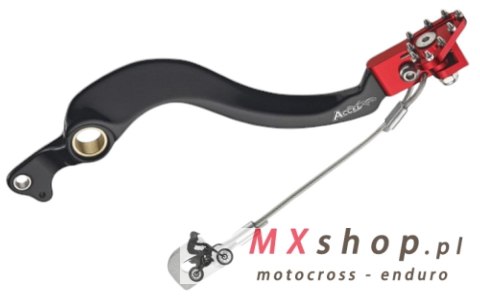 ACCEL DŹWIGNIA HAMULCA NOŻNEGO HONDA CRF 450R '02-'18, CRF 250R 04-18 KOLOR CZERWONY