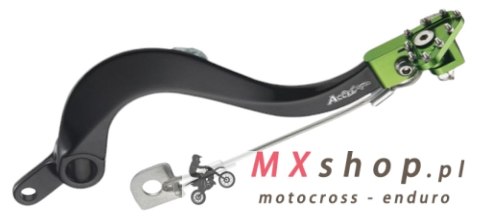 ACCEL DŹWIGNIA HAMULCA NOŻNEGO KAWASAKI KXF 250 '04-'20 KOLOR ZIELONY